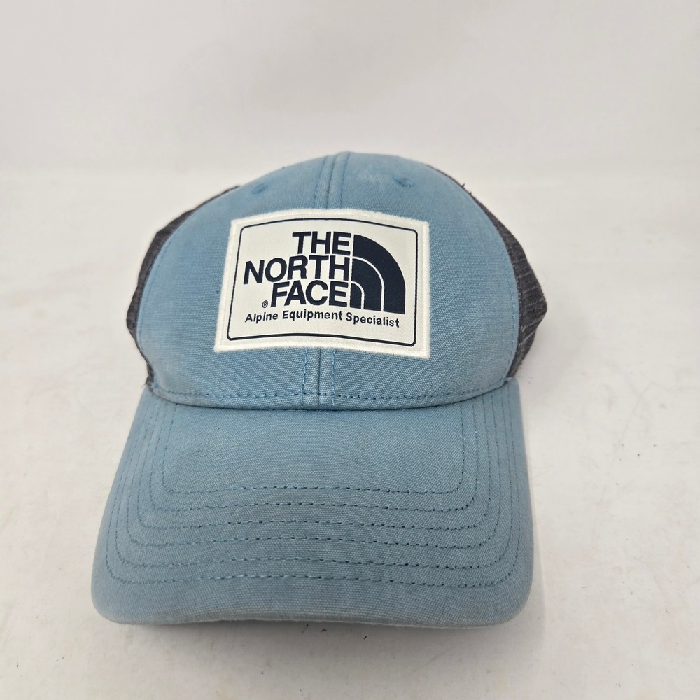 The‎ North Face Blue Grey Alpine Equipment Specialist Trucker Snapback Hat OS